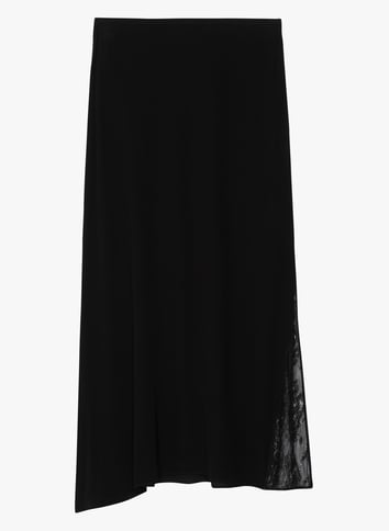 Jupe midi droite ZADIG&VOLTAIRE Noir
